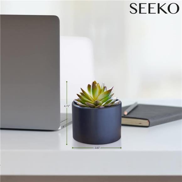 Fake Plants Artificial Succulents in Pots - 3 Pack Faux Potted Plant Décor,Small - Picture 6 of 6